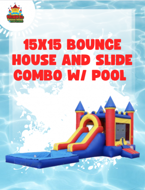 15 X15 Bounce House and Slide Combo W/ Pool